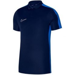 Męska Koszulka Polo Academy DriFIT. Niebieskie koszulki polo męskie Nike, m, bez wzorów, bez ramiączek. Za 185.99 zł.