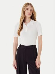 Calvin Klein Sweter LV044C341G Biały Regular Fit. Białe swetry klasyczne damskie CALVIN KLEIN, s, z wiskozy, bez kołnierzyka. Za 269.99 zł.