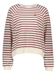 Pieces Bluza w kolorze beżowo-czerwonym rozmiar: XS. Brązowe bluzy bez kaptura damskie Pieces, xs, z bawełny. Za 78.66 zł.