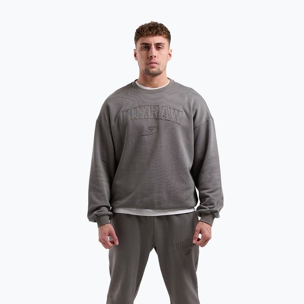 Bluza męska BOXRAW East Street Sweatshirt. Szare bluzy bez kaptura męskie BOXRAW, l, z bawełny. Za 279.99 zł.