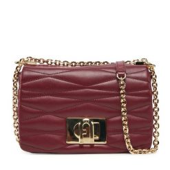 Torebka Furla. Czerwone torebki klasyczne damskie Furla, bez wzorów, wizytowe, bez kołnierzyka, bez ramiączek. Za 1,279.00 zł.