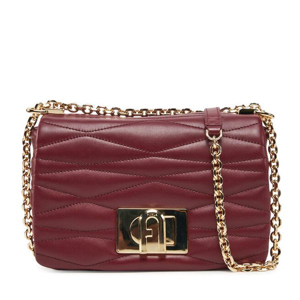 Torebka Furla. Czerwone torebki klasyczne damskie Furla, bez wzorów, wizytowe, bez kołnierzyka, bez ramiączek. Za 1,439.00 zł.