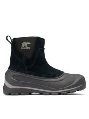 Sorel Śniegowce Buxton Pull On Wp 24 2084911010 Czarny. Czarne buty zimowe męskie Sorel, ze skóry, bez zapięcia. Za 489.99 zł.