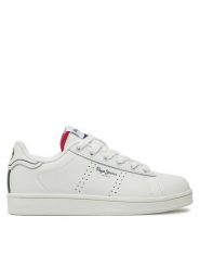 Pepe Jeans Sneakersy Player Basic B PBS00001 Biały. Białe buty sportowe chłopięce Pepe Jeans, z jeansu, bez zapięcia. Za 169.99 zł.