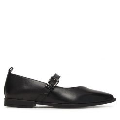 Półbuty Tamaris. Czarne półbuty damskie Tamaris, bez wzorów, bez obcasa, na płaskiej podeszwie. Za 399.99 zł.