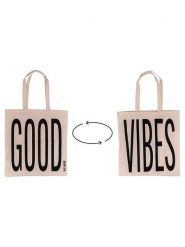 TINTEUNICHE Shopper bag "Bigismore - Good Vibes" w kolorze beżowym - 42,4 x 40 cm rozmiar: onesize. Brązowe shopper bag damskie TINTEUNICHE, bez wzorów, z materiału, bez dodatków. Za 32.98 zł.