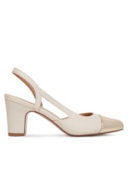 Clara Barson Sandały WS24202-01 Beżowy. Brązowe sandały damskie Clara Barson, bez wzorów, ze skóry, bez obcasa, na słupku. Za 119.99 zł.