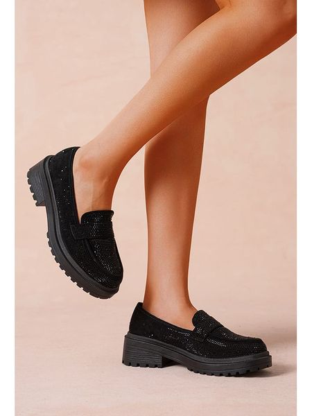 Foreverfolie Mokasyny w kolorze czarnym rozmiar: 39. Czarne mokasyny damskie Foreverfolie. Za 108.99 zł.