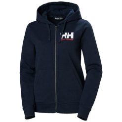 Damska rozpinana bluza z kapturem z logo Helly Hansen 2.0. Niebieskie bluzy z kapturem damskie Helly Hansen, z dżerseju. W wyprzedaży za 336.85 zł.