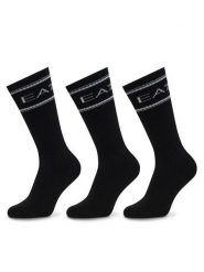 EA7 Emporio Armani Skarpety długie 7X000381 AF18572 MC419 Czarny. Czarne skarpetki męskie EA7 Emporio Armani, bez wzorów, z bawełny. Za 159.99 zł.