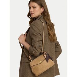 Torebka LAUREN RALPH LAUREN. Brązowe torebki klasyczne damskie Lauren Ralph Lauren, bez wzorów, bez dodatków. Za 1,799.00 zł.