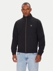 Guess Kurtka przejściowa M4YL13 WEZ70 Czarny Regular Fit. Czarne kurtki męskie Guess, m, z aplikacjami, z syntetyku, bez kaptura. Za 659.99 zł.