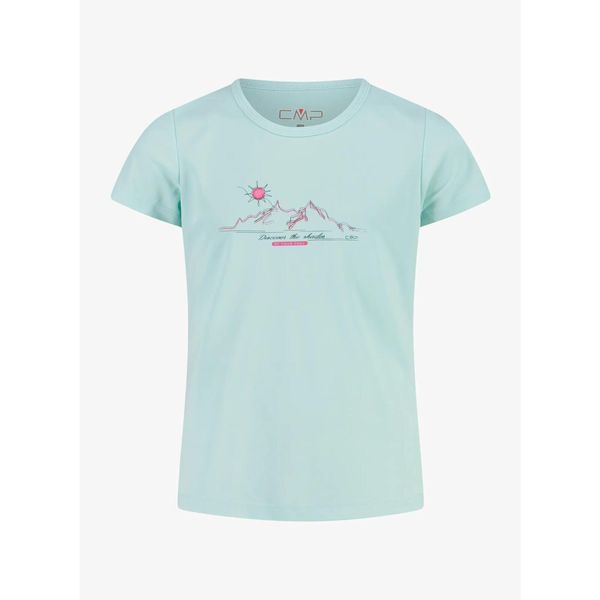 Koszulka dziewczęca CMP Rave G T-Shirt. Niebieskie koszulki dziewczęce CMP, l, bez wzorów, bez ramiączek. Za 46.99 zł.