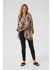 Kaffe Tunika w kolorze beżowym rozmiar: 42. Brązowe tuniki damskie Kaffe, na co dzień, bez wzorów, z wiskozy, bez kołnierzyka, bez ramiączek. Za 87.19 zł.