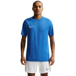 Koszulka męska Nike Dri-Fit Park VIII. Niebieskie t-shirty sportowe męskie Nike, m, z materiału, bez ramiączek, do piłki nożnej, dri-fit (nike). Za 66.99 zł.