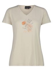 Cmp Koszulka funkcyjna w kolorze beżowym rozmiar: 44. Brązowe bluzki sportowe damskie CMP, z materiału, bez kołnierzyka, bez ramiączek. Za 66.31 zł.