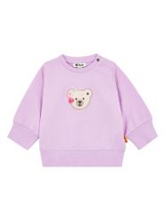 Steiff Bluza w kolorze fioletowym rozmiar: 92. Różowe bluzy i bluzki niemowlęce Steiff, bez wzorów, z bawełny, bez ramiączek, bez kaptura. Za 91.77 zł.