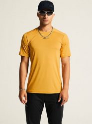 Craft Koszulka sportowa "Adv Essence" w kolorze żółtym rozmiar: XL. Żółte t-shirty sportowe męskie Craft, xl, bez ramiączek, outdoorowe. Za 49.95 zł.