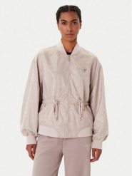 Guess Kurtka przejściowa V5YL11 WHFU0 Beżowy Regular Fit. Brązowe kurtki damskie Guess, l, z aplikacjami, z syntetyku, bez kaptura. Za 499.99 zł.