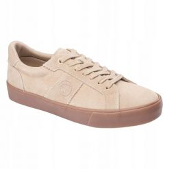 Męskie Zamszowe Buty Sportowe Naguro. Brązowe buty sportowe na co dzień męskie IGUANA, z zamszu, bez zapięcia. Za 280.99 zł.