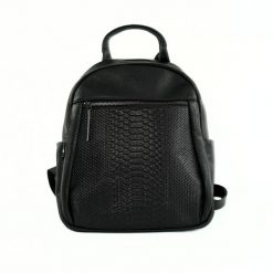 Skórzany plecak damski Solier FV07 Elan czarny. Czarne plecaki damskie Solier, bez wzorów, ze skóry, eleganckie. Za 238.99 zł.