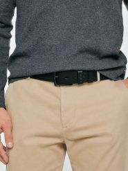 Pasek męskie skórzany czarny buselt 906. Czarne paski męskie Big Star, z aplikacjami, z jeansu, eleganckie. Za 159.99 zł.
