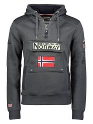 Geographical Norway Bluza "Gymclass" w kolorze antracytowym rozmiar: S. Czarne bluzy z kapturem męskie Geographical Norway, s. Za 121.80 zł.