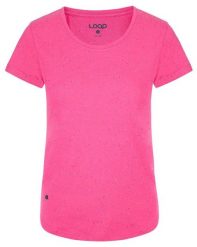 Damska koszulka Loap Bulla różowa. Czerwone t-shirty damskie ÀLG, xs, bez wzorów, z bawełny, bez kołnierzyka. Za 111.99 zł.