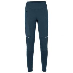 Legginsy damskie VAUDE Larice. Niebieskie legginsy damskie Vaude, bez wzorów. Za 542.75 zł.