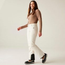 Damskie wodoodporne izolowane spodnie narciarskie Shrink. Białe spodnie materiałowe damskie Dare 2b, bez wzorów, sportowe. Za 299.99 zł.