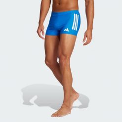 Bokserki 3-Stripes Swim 2-Inch. Białe kąpielówki męskie Adidas, m, bez wzorów, z materiału, do pływania. Za 149.00 zł.