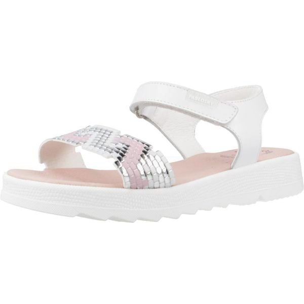 Sandały PABLOSKY 431100P Biały. Białe obuwie trekkingowe damskie Pablosky, bez wzorów, ze skóry, bez obcasa. Za 209.99 zł.