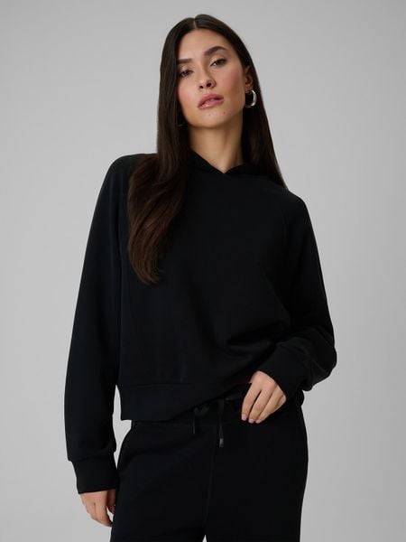 4F Bluza dresowa regular z kapturem damska - czarna L. Czarne bluzy z kapturem damskie 4f, l, z dresówki. Za 199.99 zł.