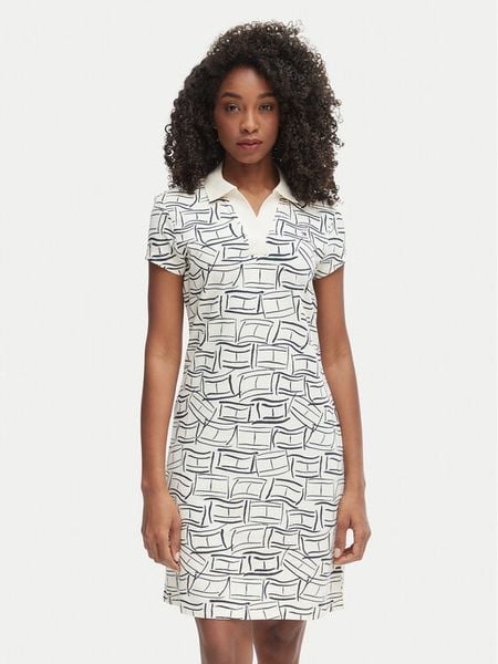 Tommy Hilfiger Sukienka codzienna 1985 Pique WW0WW49719 Beżowy jasny Regular Fit. Brązowe sukienki damskie Tommy Hilfiger, na co dzień, s, bez wzorów, z bawełny, bez kołnierzyka, bez ramiączek, proste. Za 489.99 zł.