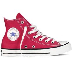 Trampki Converse Chuck Taylor All Star Classic Hi. Czerwone trampki i tenisówki damskie Converse, bez wzorów. W wyprzedaży za 297.85 zł.