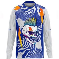 Koszulka MTB Enduro z długim rękawem Punk. Białe koszulki męskie z długim rękawem C-LAB, z tkaniny. Za 329.17 zł.