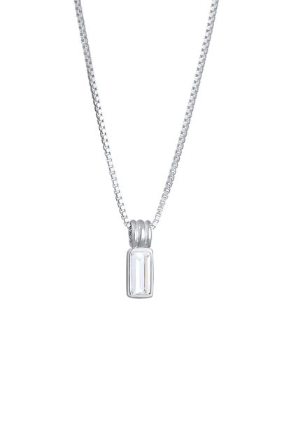 KUZZOI Kuzzoi Naszyjnik z wisiorkiem Mężczyźni prostokąt Box Chain Topaz szmaragdowy cięcie biały Srebro 925 Sterling Silver Party / New Year's Eve 50. Białe biżuteria dla mężczyzn KUZZOI, z topazem, srebrne. Za 248.99 zł.