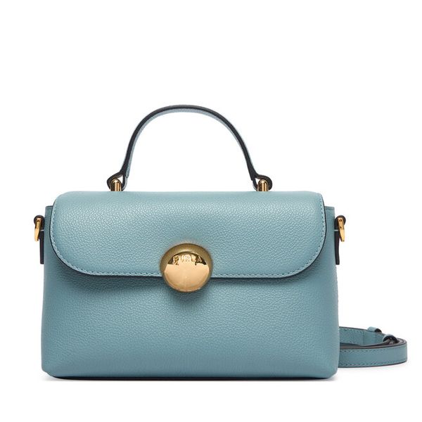 Torebka Furla. Niebieskie torebki wieczorowe Furla, bez wzorów, wizytowe, bez kołnierzyka, bez ramiączek. Za 1,259.00 zł.