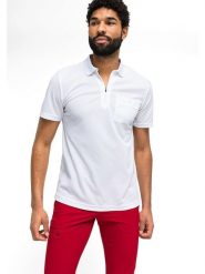 Maier Sports Funkcyjna koszulka polo "Arwin" w kolorze białym rozmiar: S. Białe koszulki polo męskie Maier Sports, s, z aplikacjami, z materiału, bez ramiączek. Za 162.95 zł.