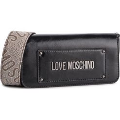 Torebka LOVE MOSCHINO - JC4224PP07KC100B Nero/Jacquard Nat. Czarne listonoszki damskie Love Moschino, bez wzorów, ze skóry ekologicznej, bez dodatków. W wyprzedaży za 409.00 zł.