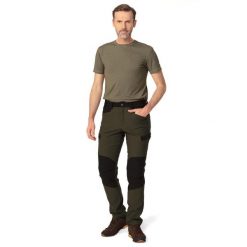 Spodnie myśliwskie męskie Tagart Cramp Pro Black Green elastyczne. Zielone spodnie materiałowe męskie tagart, bez wzorów, z elastanu. Za 469.00 zł.