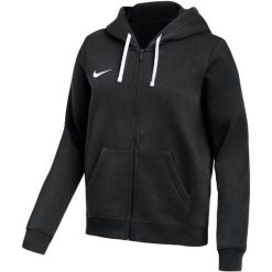 Bluza damska Nike Park 26 Fleece Full-Zip Hoodie. Czarne bluzy sportowe damskie Nike, bez wzorów, z bawełny, bez ramiączek, z kapturem. Za 192.99 zł.