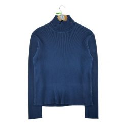 Damski granatowy sweter. Niebieskie golfy damskie Ralph Lauren, l, bez wzorów, bez ramiączek. Za 102.20 zł.