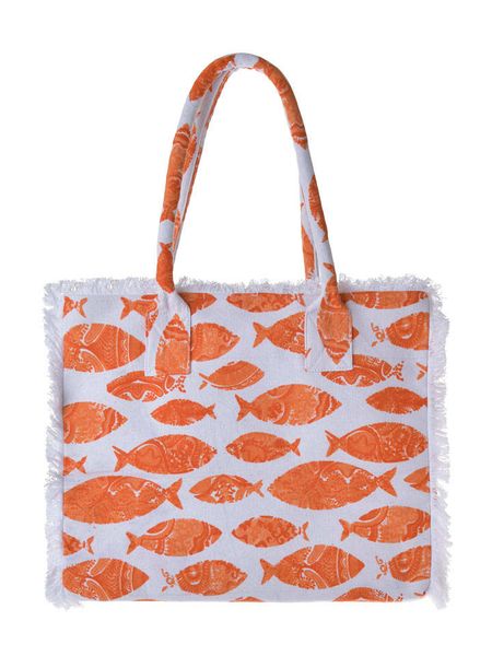 BLE Torebka w kolorze biało-pomarańczowym - 35 x 30 x 20 cm rozmiar: onesize. Białe torebki klasyczne damskie BLE, bez wzorów, z materiału, bez dodatków. Za 77.95 zł.