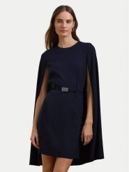 LAUREN RALPH LAUREN Sukienka koktajlowa 253963624002 Granatowy Slim Fit. Niebieskie sukienki damskie Lauren Ralph Lauren, bez wzorów, z syntetyku, wizytowe, bez kołnierzyka, bez ramiączek. Za 1,199.00 zł.