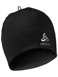 Odlo Funkcyjna czapka beanie "Polyknit Warm Eco" w kolorze czarnym rozmiar: onesize. Czarne czapki męskie Odlo, bez wzorów, z materiału, sportowe. Za 98.80 zł.