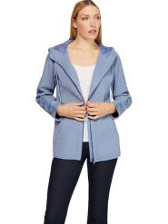 Heine Bluza w kolorze niebieskim rozmiar: 50. Niebieskie bluzy z kapturem damskie Heine. Za 122.96 zł.