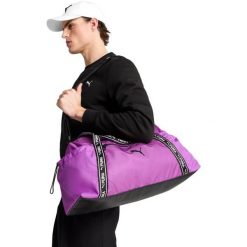 Torba Puma At Ess Sports Bag, Dla obu płci. Fioletowe torebki klasyczne damskie Puma, bez wzorów, z poliesteru, bez dodatków. Za 290.00 zł.