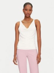 Marciano Guess Top 5GGP07 6259A Biały Regular Fit. Białe topy damskie Marciano Guess, xs, z aplikacjami, z syntetyku, bez kołnierzyka. Za 319.99 zł.