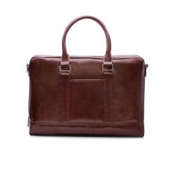 Skórzana torba męska na laptopa Solier burgundowa. Czerwone torby na laptopa męskie Solier, ze skóry. Za 539.98 zł.